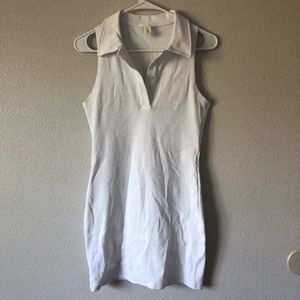 🔴Full Tilt White Ribbed Dress